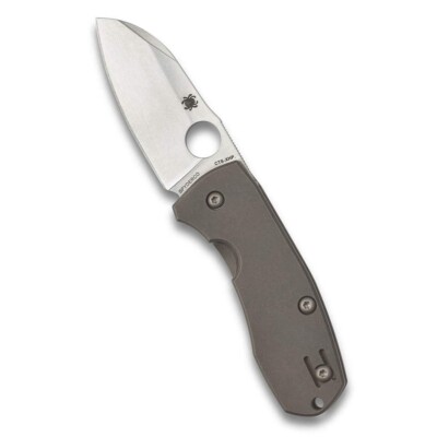 Spyderco Techno 2 Plain Edge 2.52'' Folding Pocket Knife C158TIP2