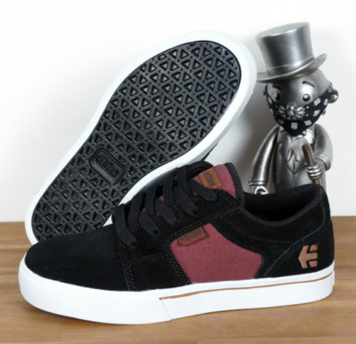 Etnies Skateboard Skate Schuhe Shoes Barge LS Kids Kinder Black Red 2/33