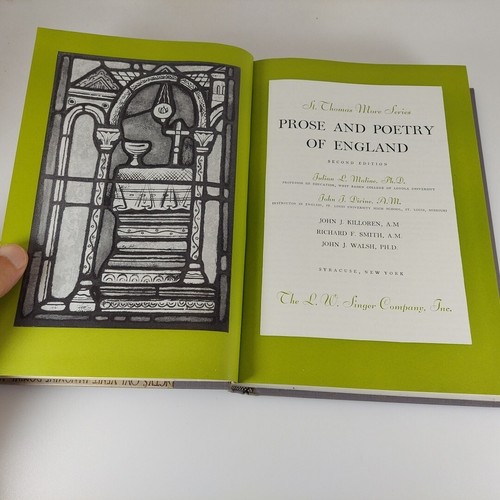 St. Thomas More Series Prose and Poetry Of England Second Edition 1955 Illus HC - Picture 8 of 14