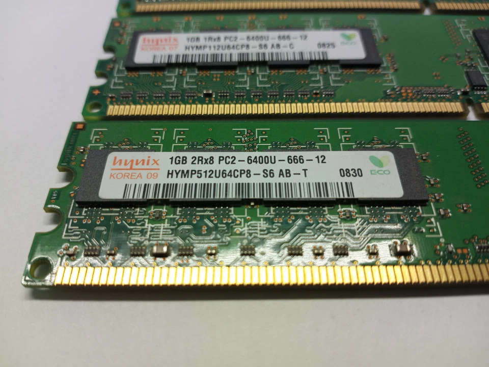 Hynix Ram PC2 6400 HYMP512U64CP8 4GB = 4 x 1gb Sticks Memory 2RX8 - Image 2 of 4