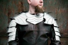Medieval knight Pair of pauldrons elf armor for fantasy cosplay shoulder larp