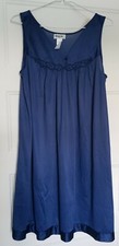 VINTAGE VANITY FAIR NAVY BABYDOLL NIGHTGOWN STYLE 30-107 SZ M/40 W/HOUSECOAT