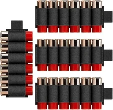 4 Packs 6 Rounds Shotgun Side Saddle Carrier 12/20 Gauge Shotgun Shell Holder