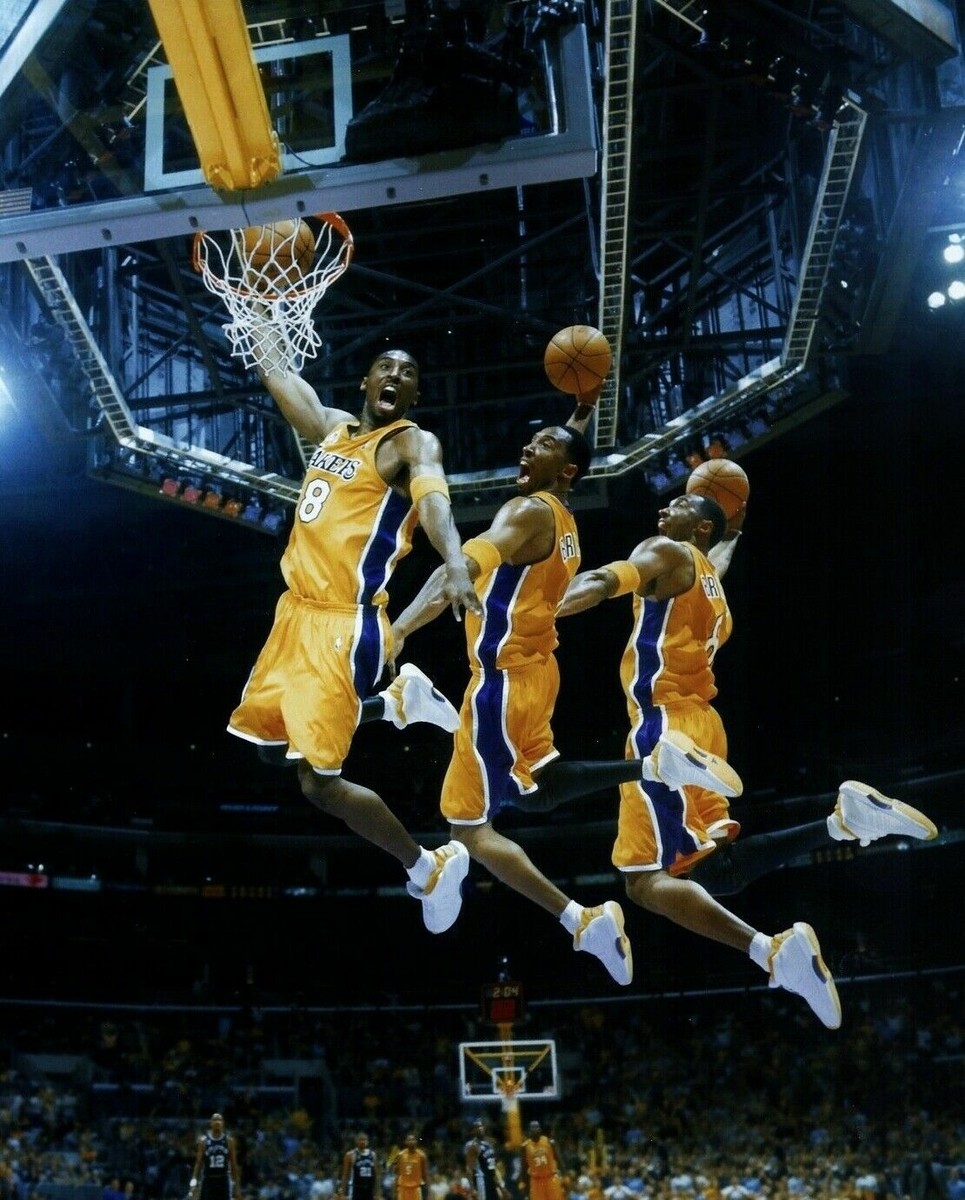 KOBE BRYANT 8X10 PHOTO LOS ANGELES LAKERS LA BASKETBALL NBA MULTI