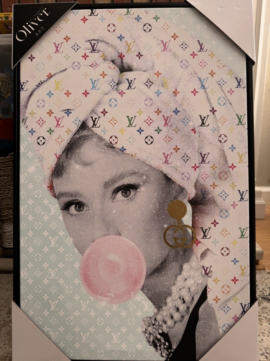 オリバーガル Oliver Gal ルイヴィトン アート Art Louis Vuitton Glitter Embellished Wall Art Canvas By Oliver