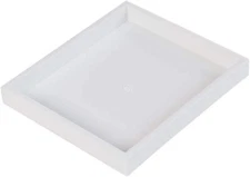 Set of 10 Jewelry Insert Trays White Plastic Display Organizer 8 ¼” x 7 ¼ X 1”