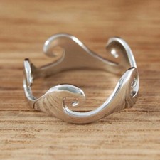 Fashion 925 Silver Filled Ring Women Anniversary Party Band Jewelry Size 6-10