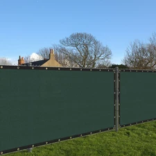 15ft Green Privacy Fence Screen Heavy Duty 180GSM Mesh Net Cover Custom Length
