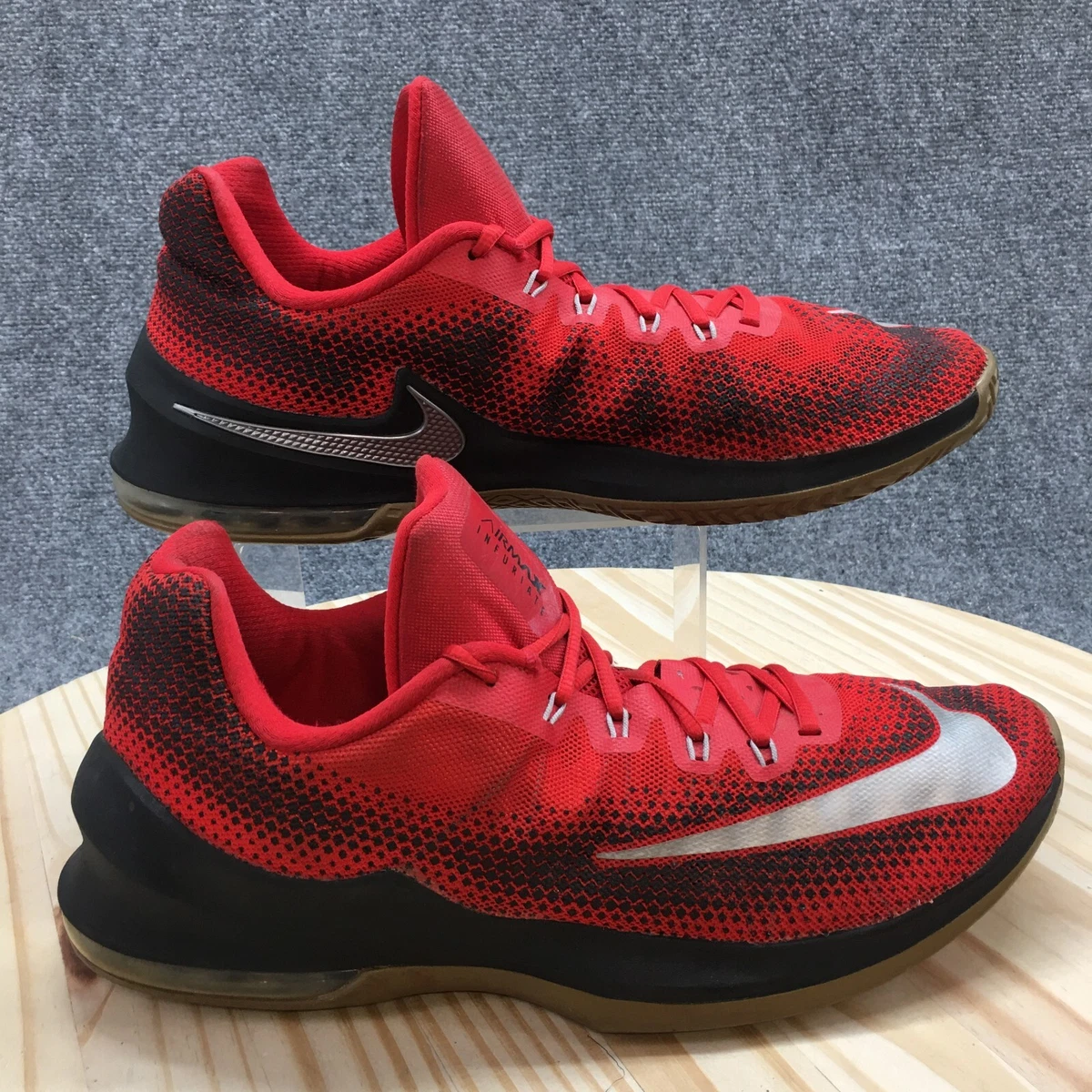 Nike Air Max Infuriate Mens Size 13 Basketball Shoes 852457-006 Red Sneakers Nike Air Max Infuriate Low University Red for Sale  main image 4