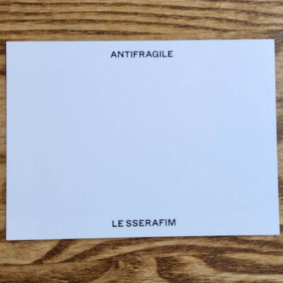Yunjin Official Postcard Le Sserafim 2nd Mini Album Antifragile