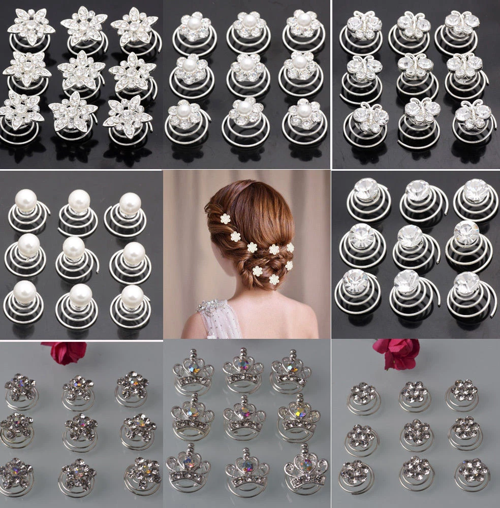 Set di forcine per capelli da sposa: fermaglio per capelli da sposa con farfalla in cristallo rosa pallido - Italia