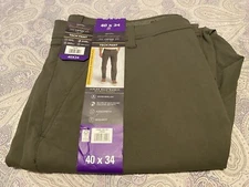 Weatherproof Green Tech Pants Straight Fit Flat Front Size 40x34 Men’s NWT