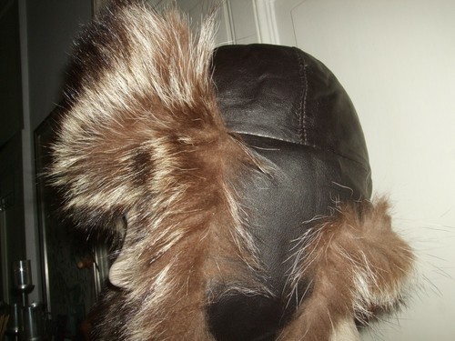 CAPPELLO COLBACCO TRAPPER RACCOON MARMOTTA AVIATORE PELLICCIA UNISEX 58  UOMO | eBay