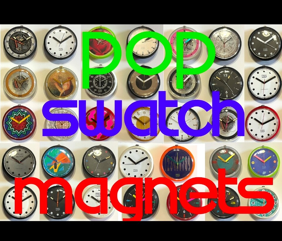 SUPER COOL CUSTOM VINTAGE 80'S 90'S POP SWATCH WATCH MAGNETS | eBay