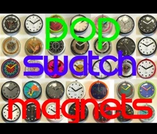 SUPER COOL CUSTOM VINTAGE 80'S 90'S POP SWATCH WATCH MAGNETS