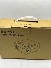 Mini Projector, Native 1080P Full HD 9000L SOPYOU Movie Outdoor Projector 4K