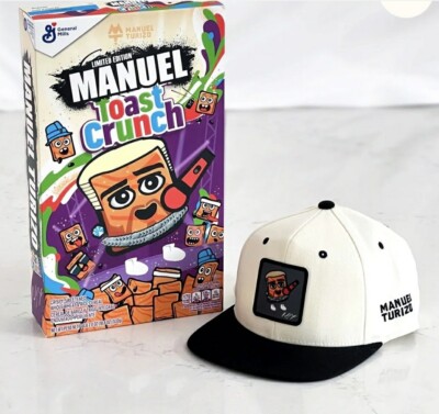 Manuel Turizo Toast Crunch Limited Edition Cereal Box With Rare SnapBack!