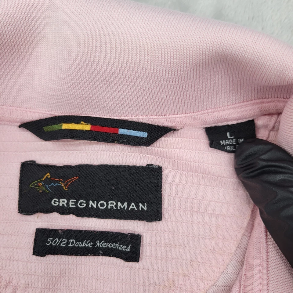 Camisa de Golf Greg Norman Hombres Grande Polo Mauh Nah Camiseta Ver Wisconsin Nativo Americano Foto 3 de 4