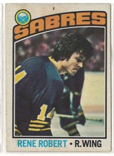 1976-77 O-Pee-Chee OPC #42 Rene Robert Buffalo Sabres