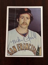 1975 SSPC #93 Mike Caldwell AUTO San Francisco Giants AUTOGRAPH Signed