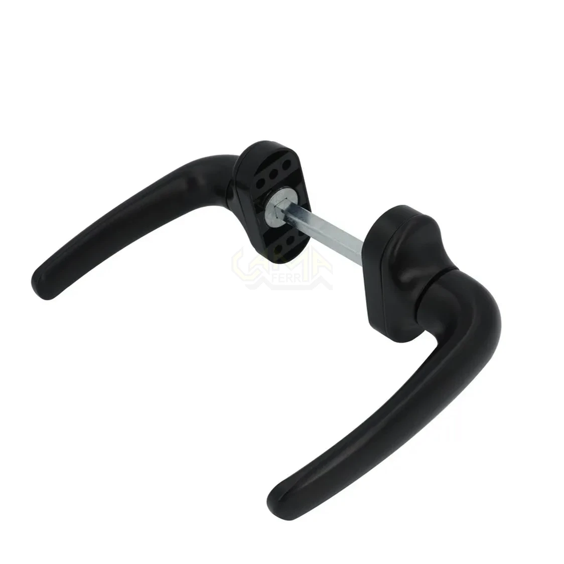 Maniglia Per Porta Lavuzo Trapini Nero - Maniglie Porte Interne Su Scudo Cieco - Foto 6