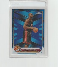 2024 Topps Chrome Blue Refractor #148 Shaquille O'Neal Miami Heat