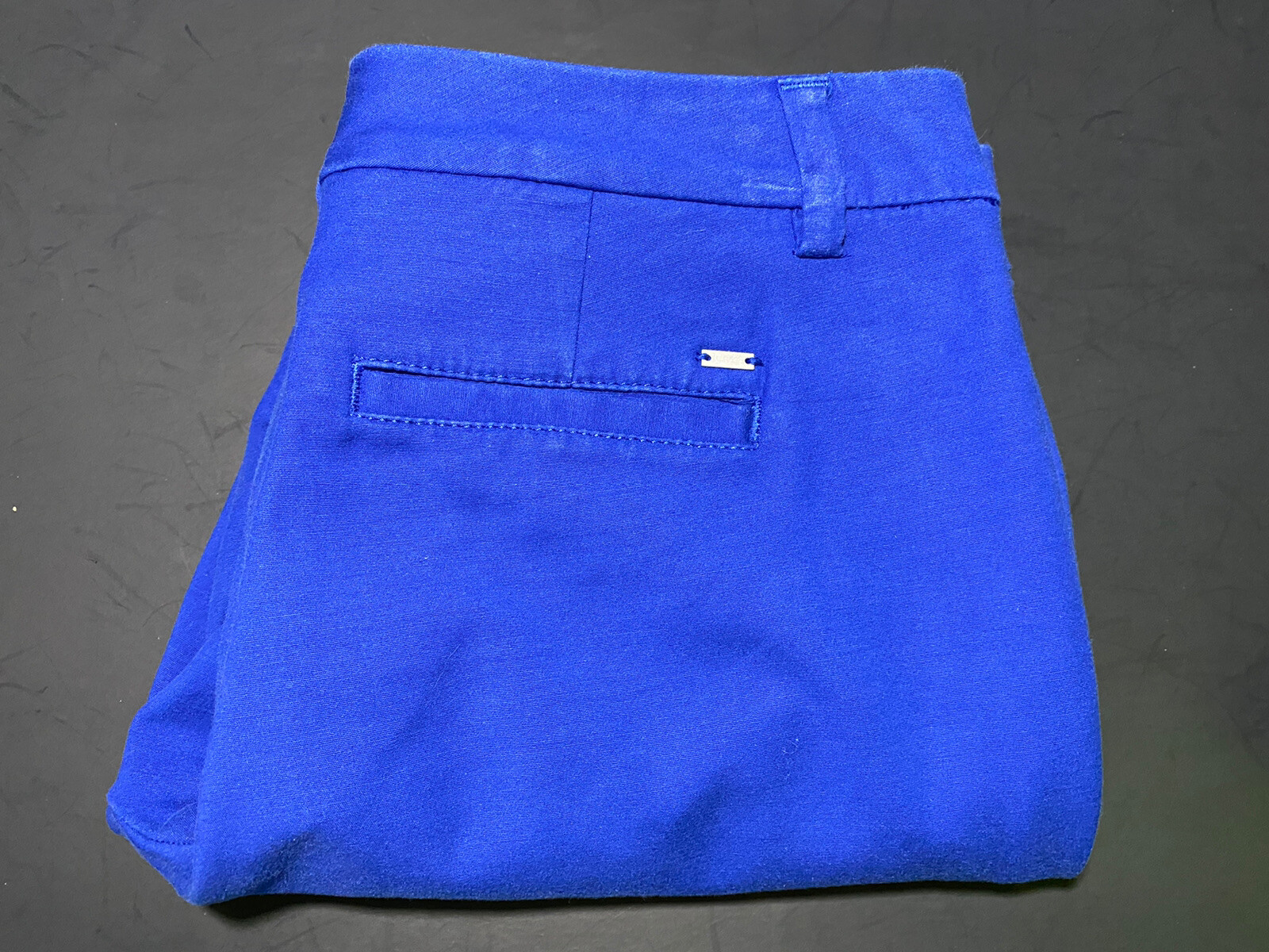 Tommy Hilfiger Womens Hampton Blue Cuffed Slim Fit Chino Pants 2 