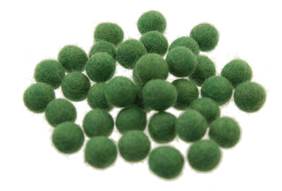 Lot De 50 Perles Boules En Feutrine Naturelle Du Népal – Ø 1,7 Cm, Couleur Bleu, Pour Créations Manuelles