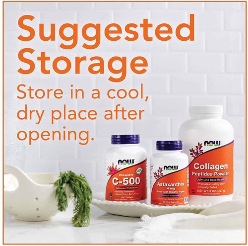 NOW FOODS Doble Fuerza L-Lisina 1000mg 250 Comprimidos Veganos - Imagen 4 de 8