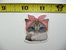 FUNNY CAT KITTEN SMALL STICKER DECAL HOUSE MAMA PET FELINE FUNNY