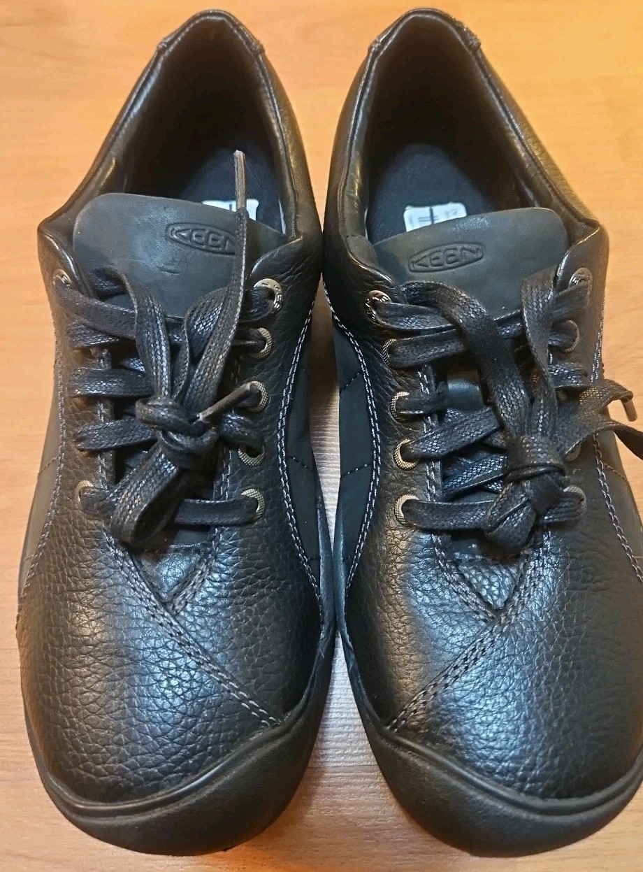 Scarpe da lavoro trekking Keen donna Presidio in pelle nera taglia 10 MODELLO DISPLAY