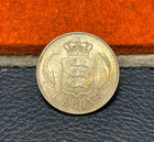 (#102477) Denmark: 1916 Denmark 1 Krone KM# 819  Unc, toning, die crack (video!) — photo 2