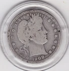 1908  O   Barber  Quarter  (90% Silver)  Coin