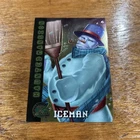 Marvel X-Men Haunted Mansion 🧊 ICEMAN 🧊 As Frosty Snowman Vintage Trading Card