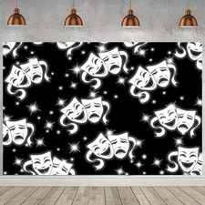 7x5FT Black  Backdrop Early 2000s Old School Emotion Glamour Shots Backdrops 90s