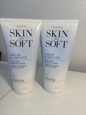 2-Avon Skin So Soft Fresh & Smooth Body Hair Removal Cream 4.2fl oz