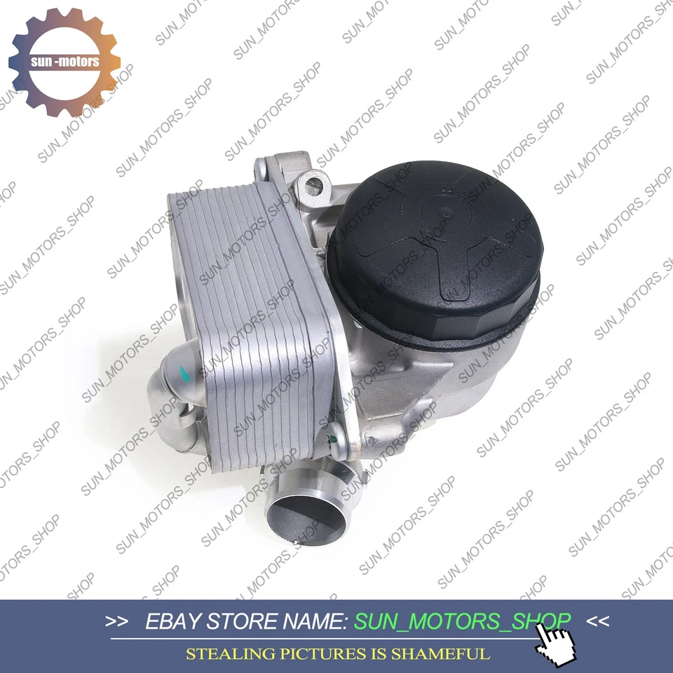 11428611284 OEM Mahle Oil filer Housing with Cooler For BMW 530I 530XI 2006-2007 - Image 2 of 4