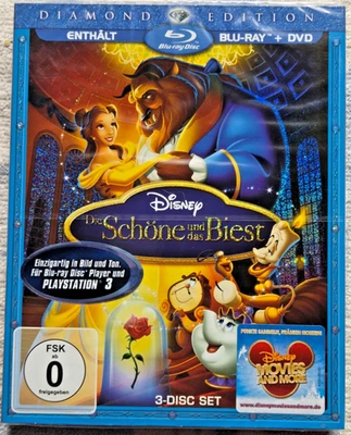 Die Schöne und das Biest [Diamond Edition] Blu-Ray 3-Disc im Pappschuber NEU OVP - Bild 1 von 2