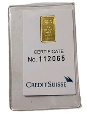 Credit Suisse 金条1 g 贵重金属含量| eBay Credit Suisse 金条1 g 贵重金属含量| eBay
