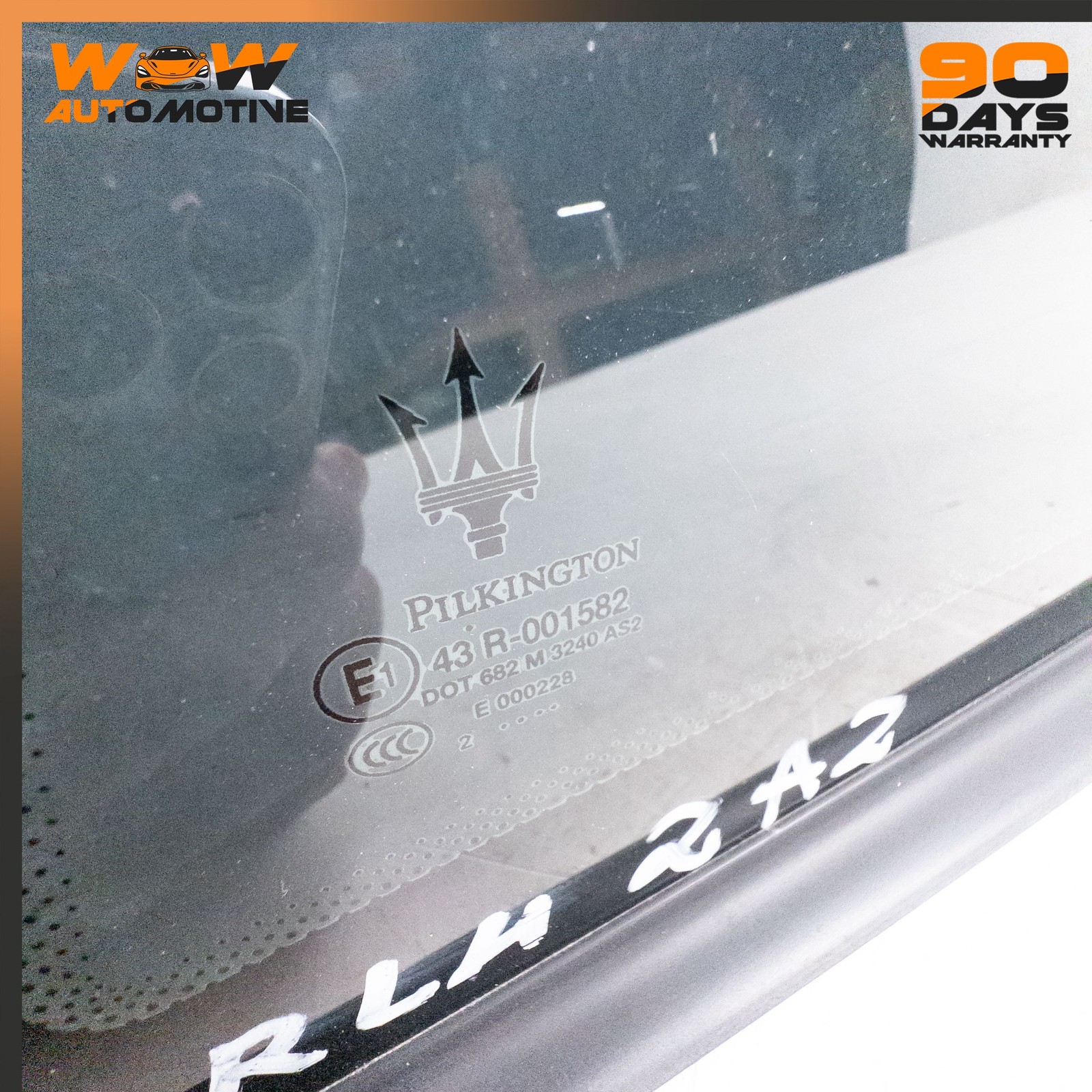 08-19 MASERATI GRANTURISMO S REAR LEFT DRIVER SIDE QUARTER WINDOW GLASS OEM