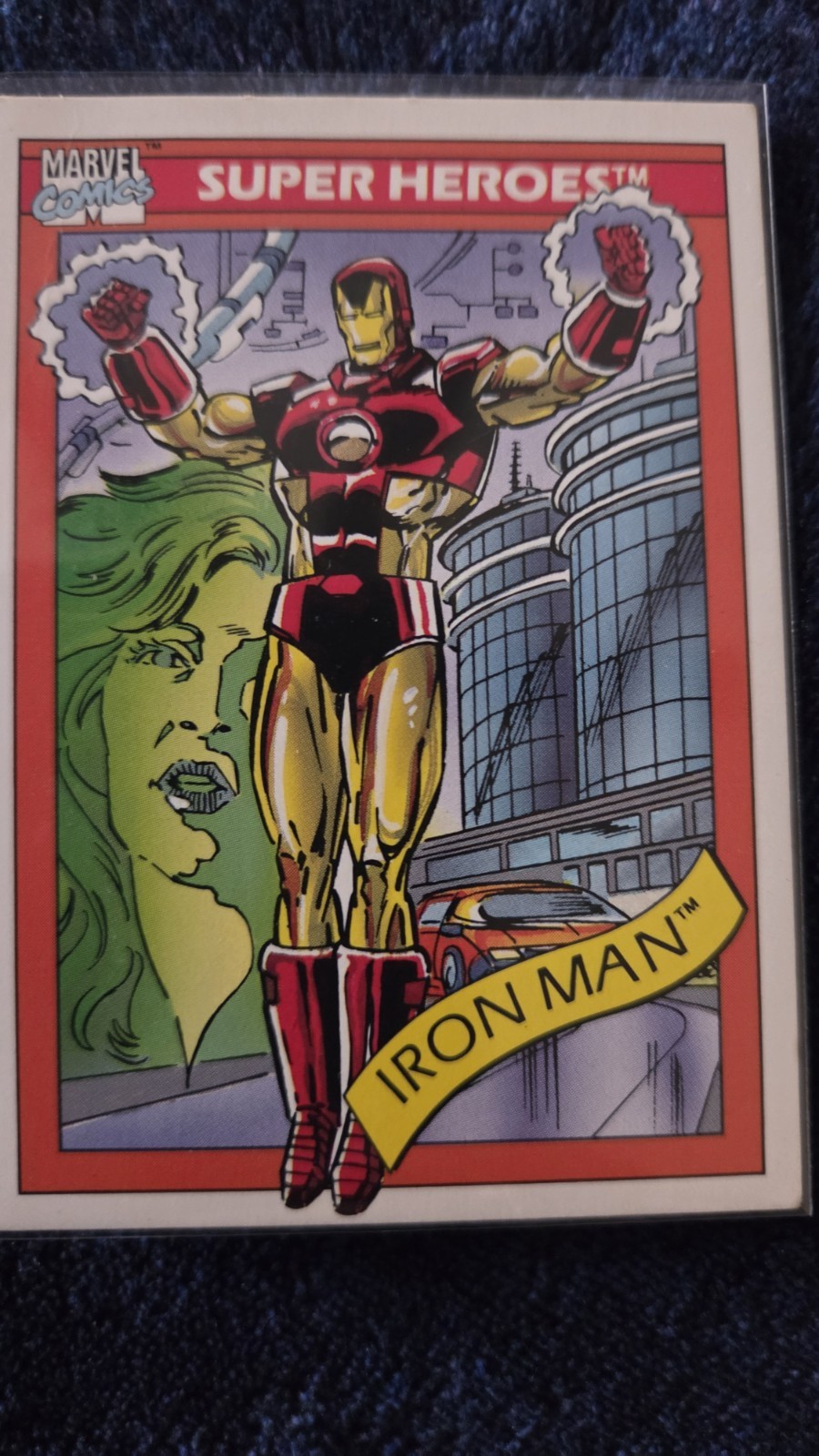 1990 Marvel Impel Iron Man #42 Trading Card Series 1