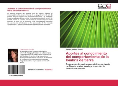 Aportes al conocimiento del comportamiento de la lombriz de tierra Sandra Adrian