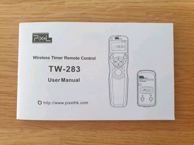 pixel tw-283 user manual Bedienungsanleitung Wireless Timer Remote Control
