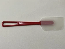 Single Vintage Fuller Brush Co. Plastic Icing Spatula Bowl Scrapers Rare Red
