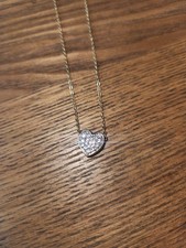 SWAROVSKI Swan Signed Crystal Single Heart Necklace
