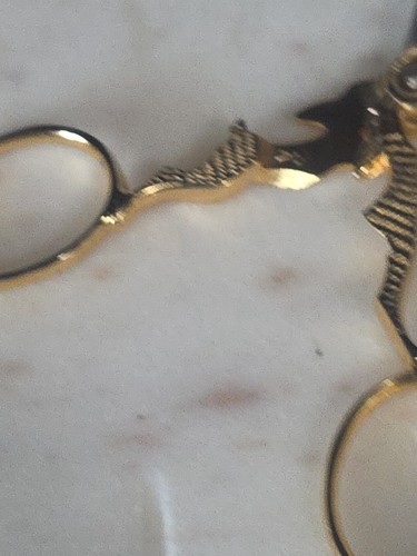 Marked Mogent 75 "HARE" EMBROIDERY SCISSORS - GOLD - Picture 6 of 12