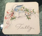 Vintage Antique Wedding Bride Bridal Bridge Tally Cards Set Of 7 — photo 8