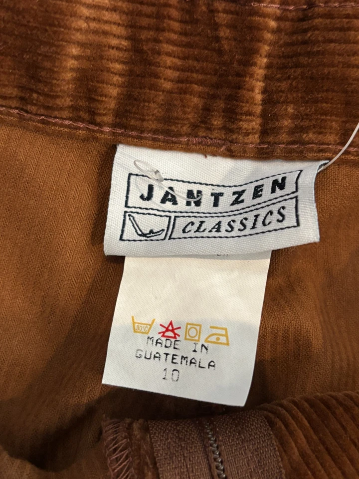 Vintage NWT Jantzen Classics Corduroy Pants Womens 10 Brown Straight Leg - Image 3 of 4