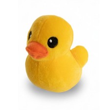 Classic Yellow Rubber Ducky Plush 6" Cute Soft Bath Plushie Toy Gift for Kids