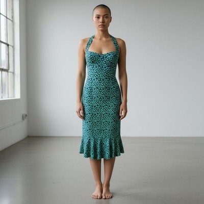green emerald velvet dress Anthropologie black green floral dress
